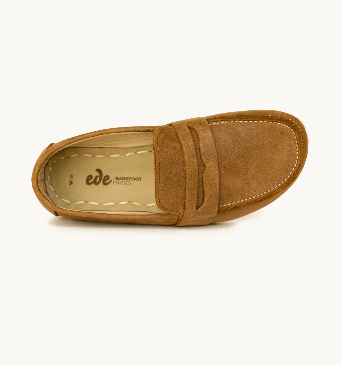 Women's Barefoot Leather Penny Loafer — Hickory