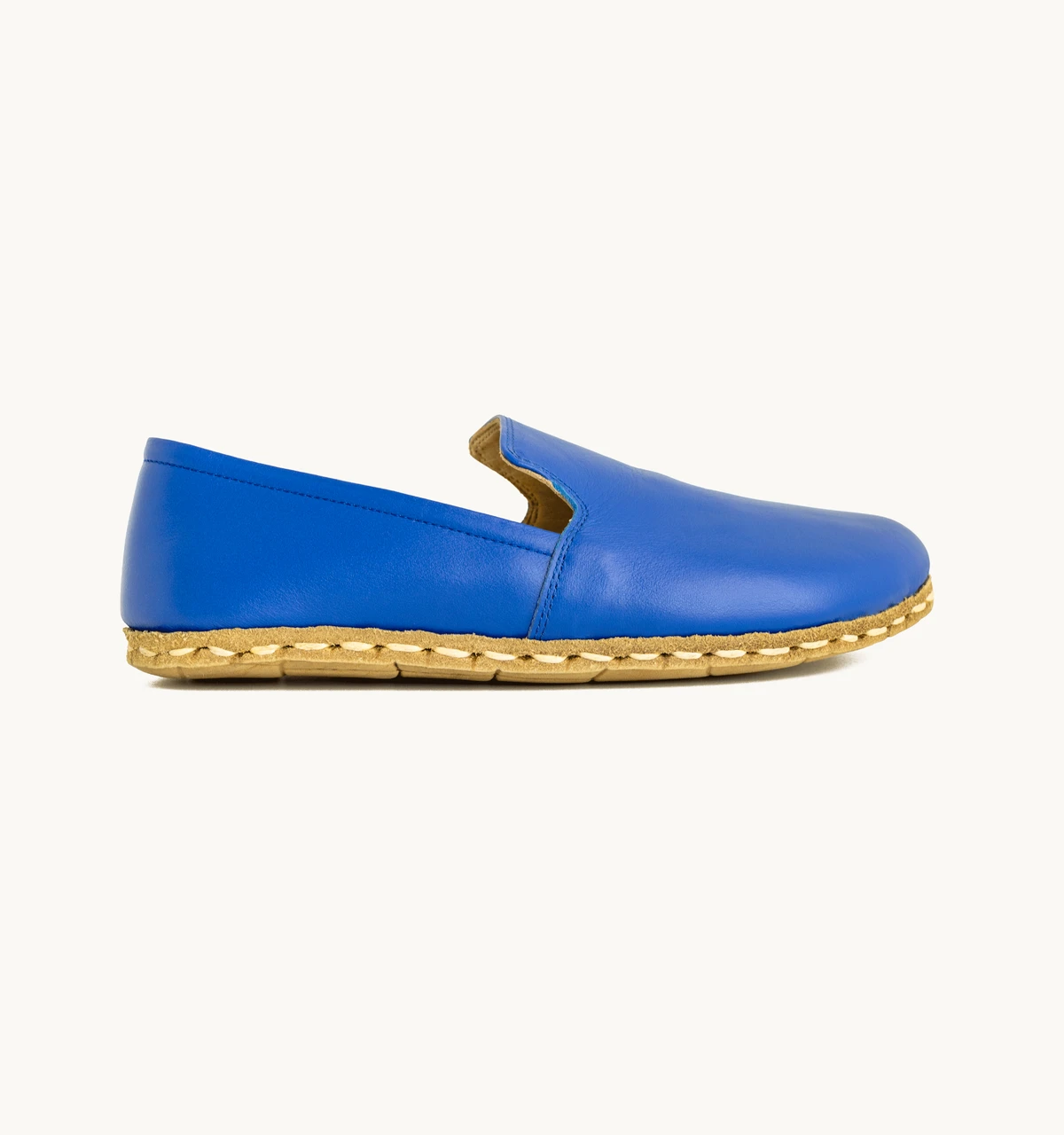 Women's Barefoot Leather Loafer — Azure