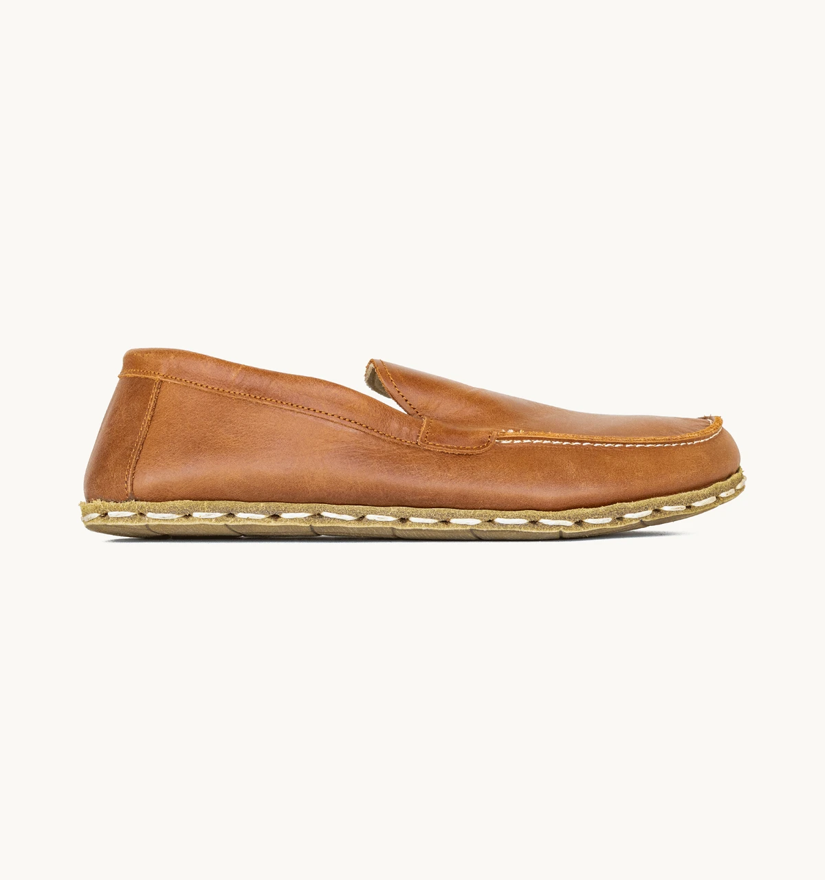 Women's Barefoot Leather Moccasin — Umber