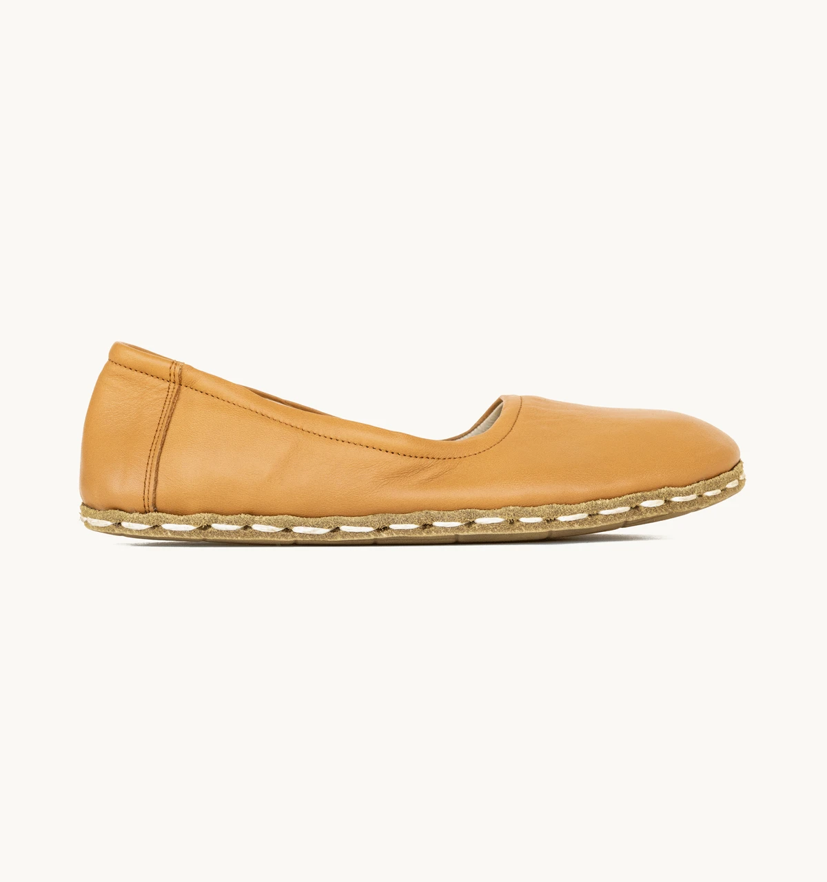 Women's Barefoot Leather Ballet Flat — Sunset