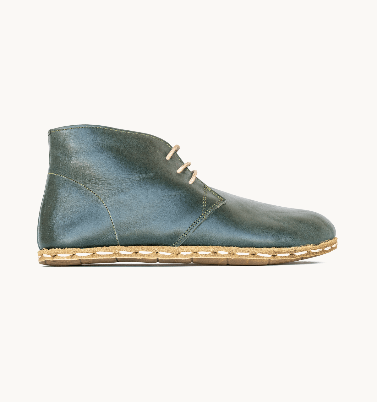 Men's Barefoot Leather Chukka Boot — Evergreen