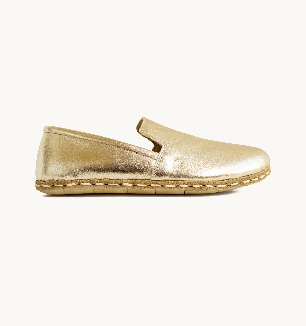 Women's Barefoot Leather Loafer — Harvest Gold
