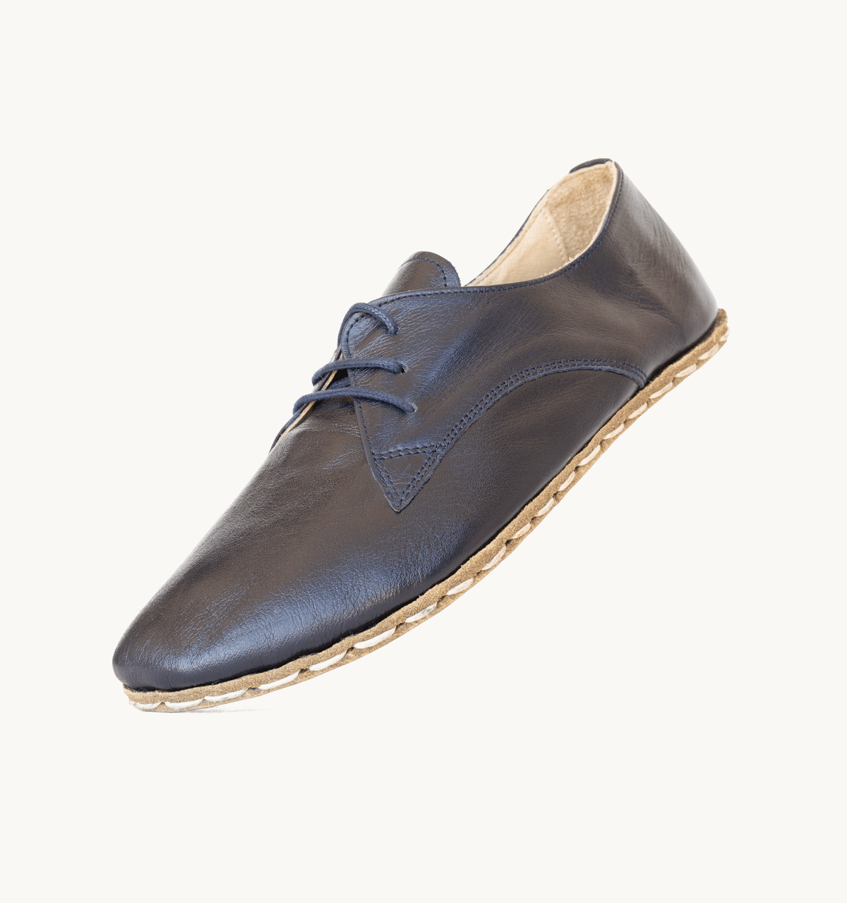 Men's Barefoot Leather Oxford — Indigo