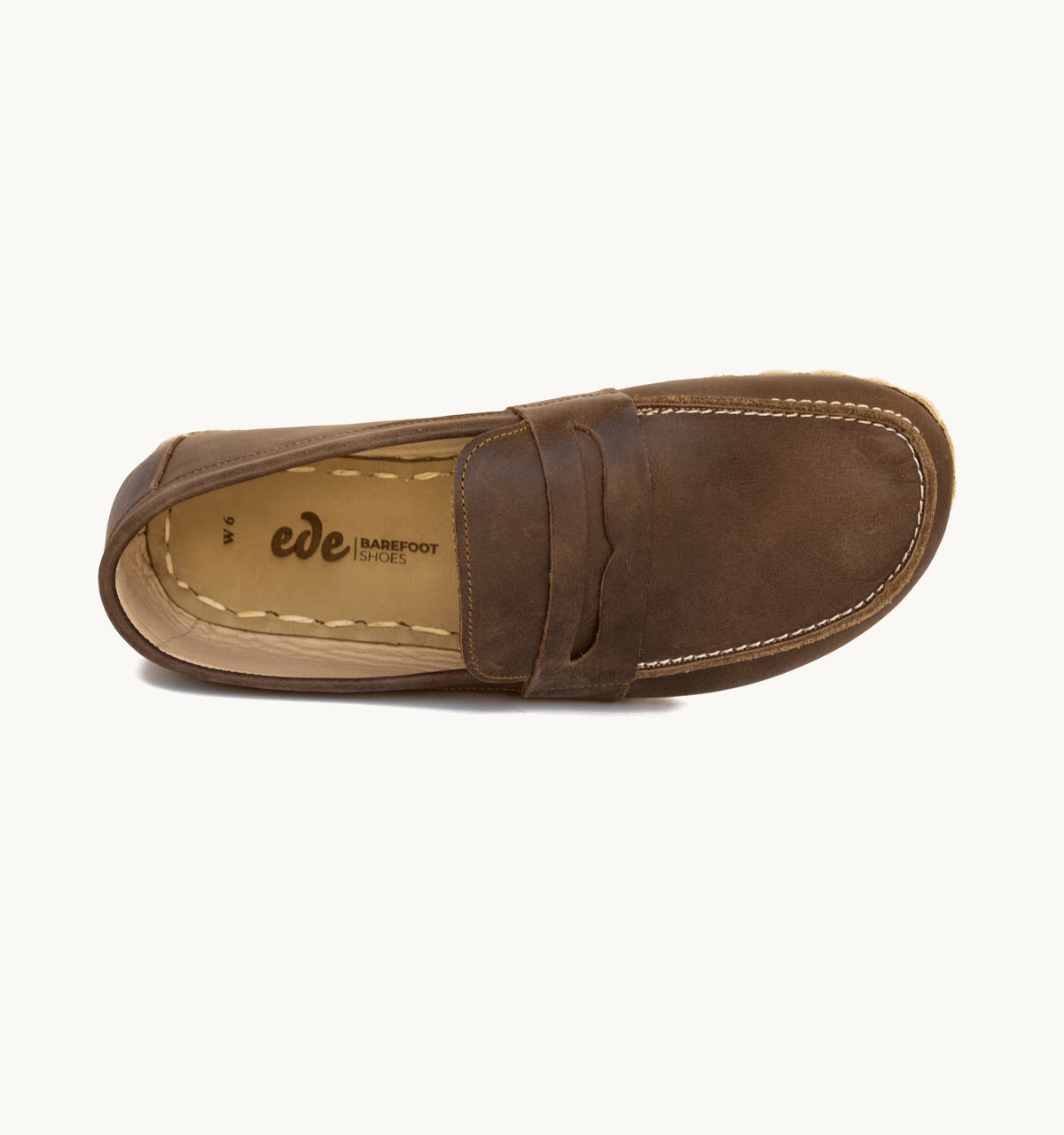Men's Barefoot Leather Penny Loafer — Earth