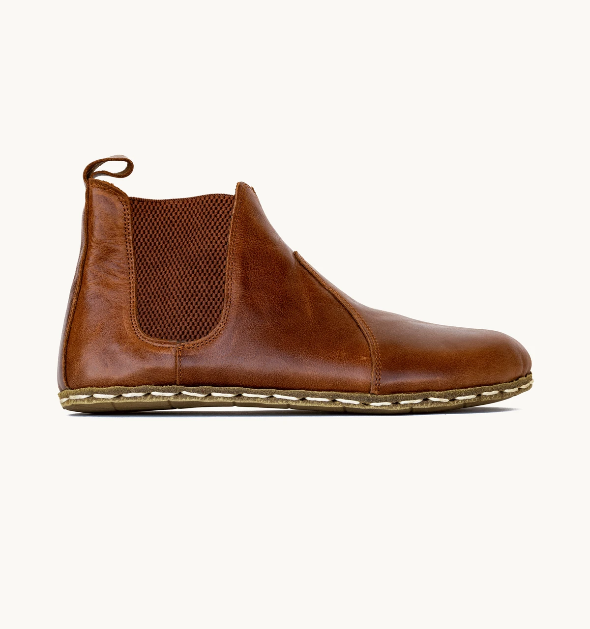Women's Barefoot Leather Chelsea Boot — Russet