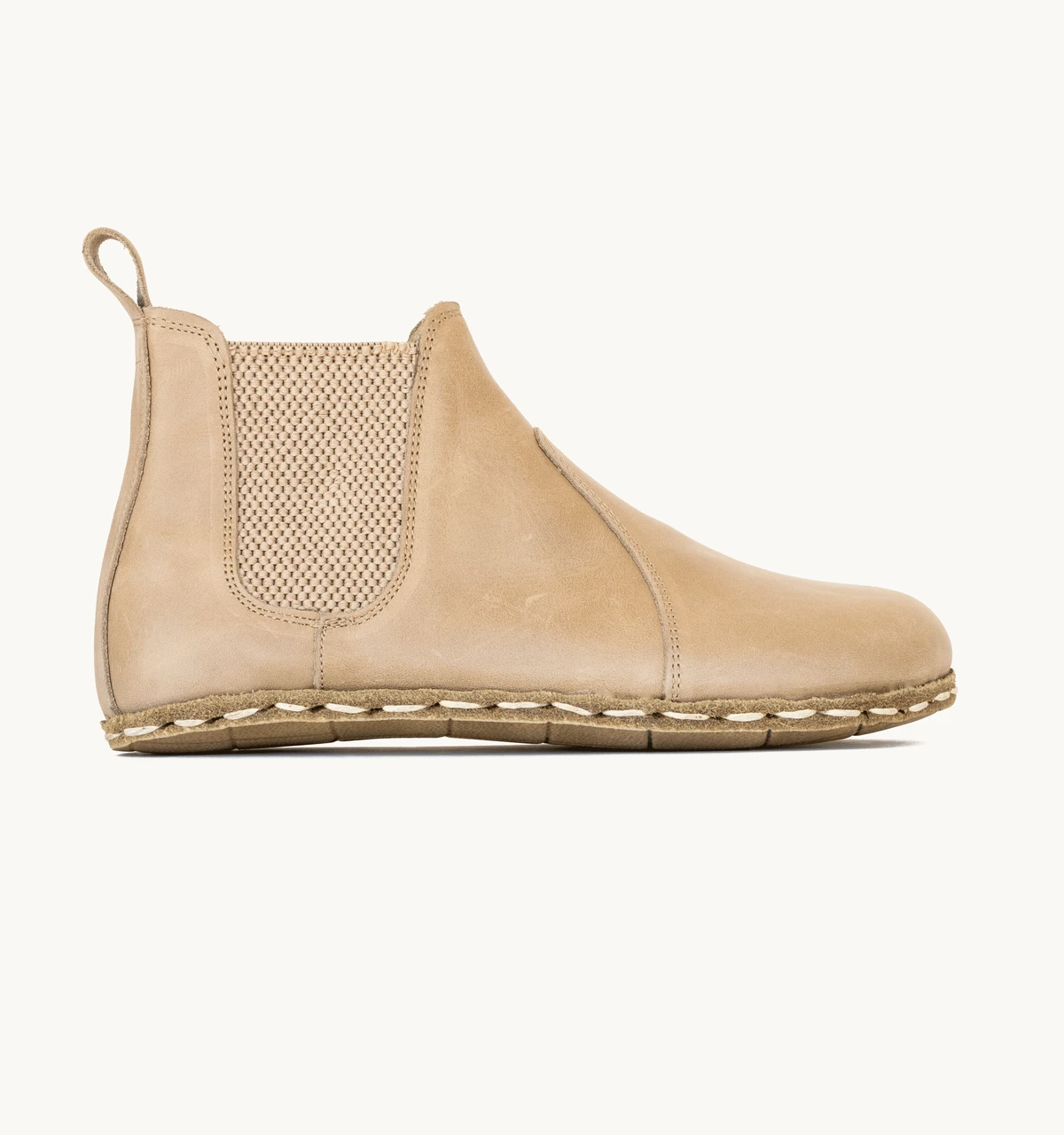 Women's Barefoot Leather Chelsea Boot — Sand