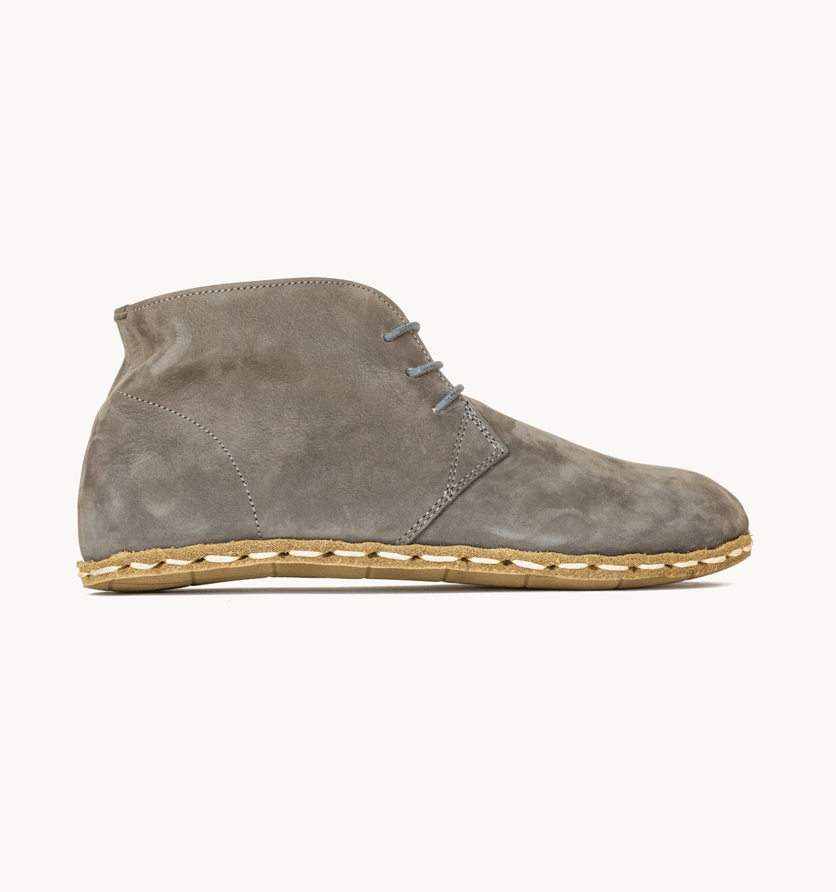 Men's Barefoot Leather Chukka Boot — Ashen Nubuck
