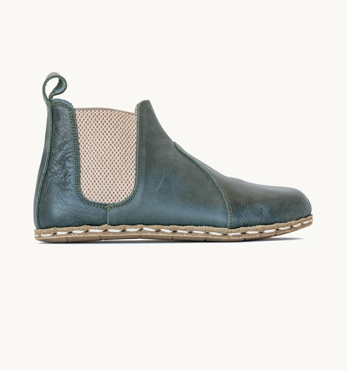 Women's Barefoot Leather Chelsea Boot — Evergreen
