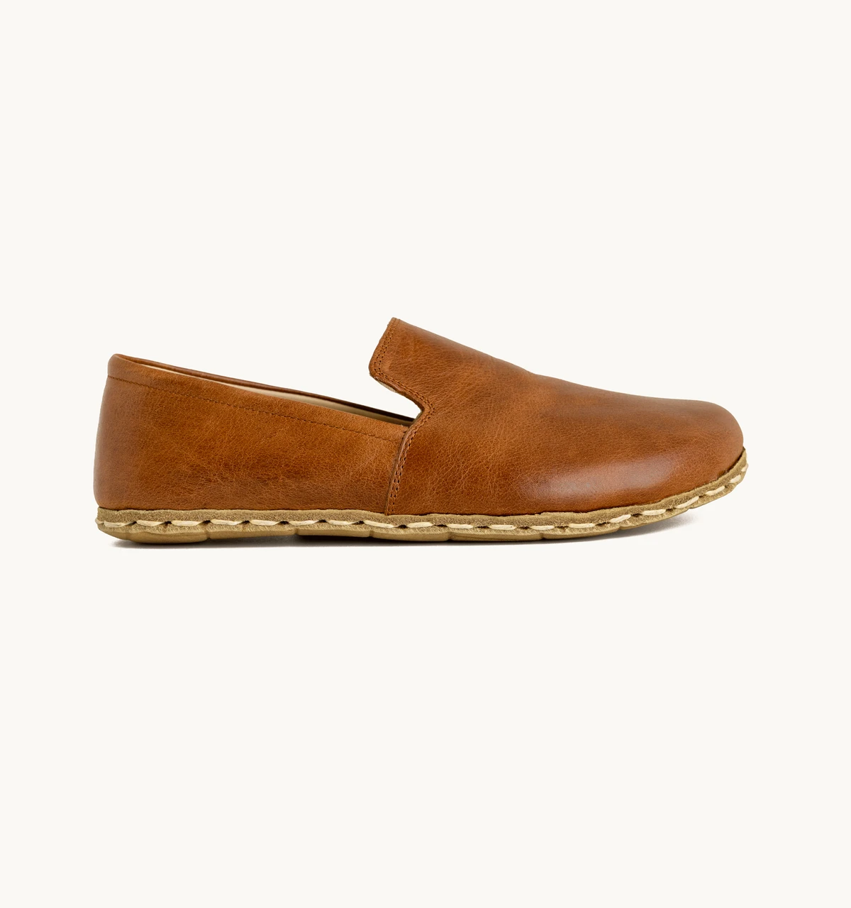 Men's Barefoot Leather Loafer — Russet Antique