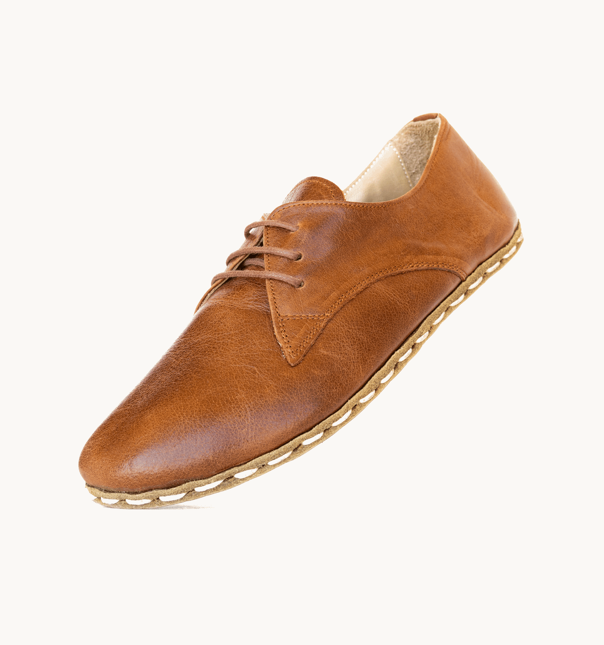 Men's Barefoot Leather Oxford — Russet Antique