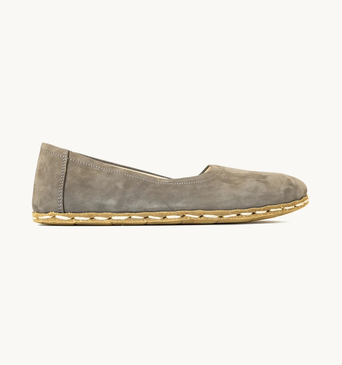 Women's Barefoot Leather Ballet Flat — Ashen