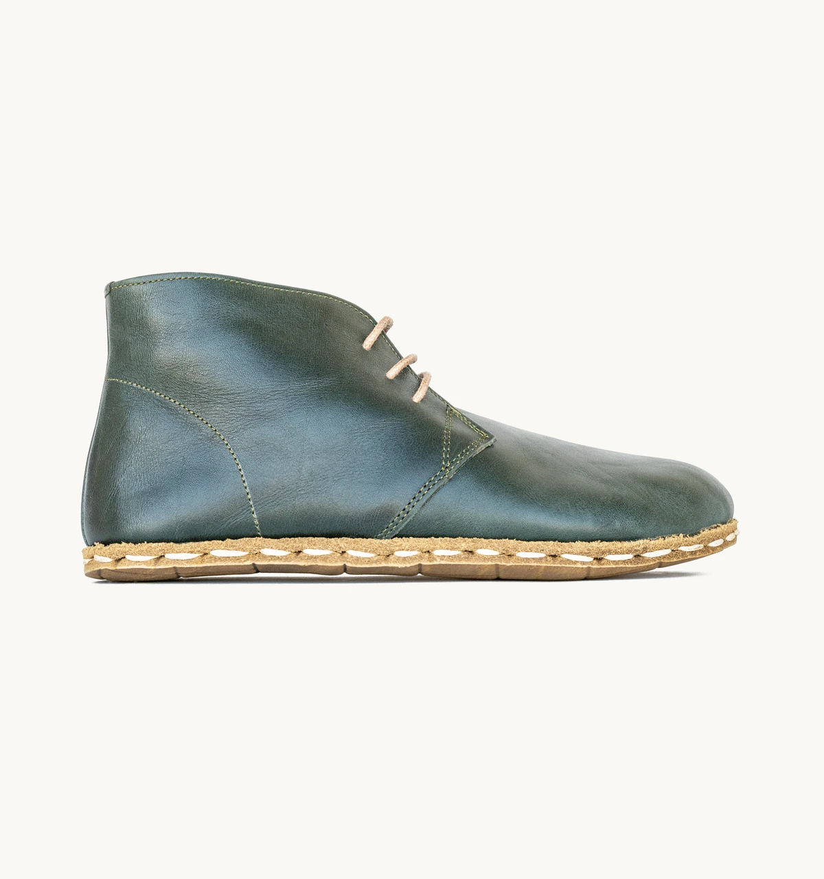 Women's Barefoot Leather Chukka Boot — Evergreen