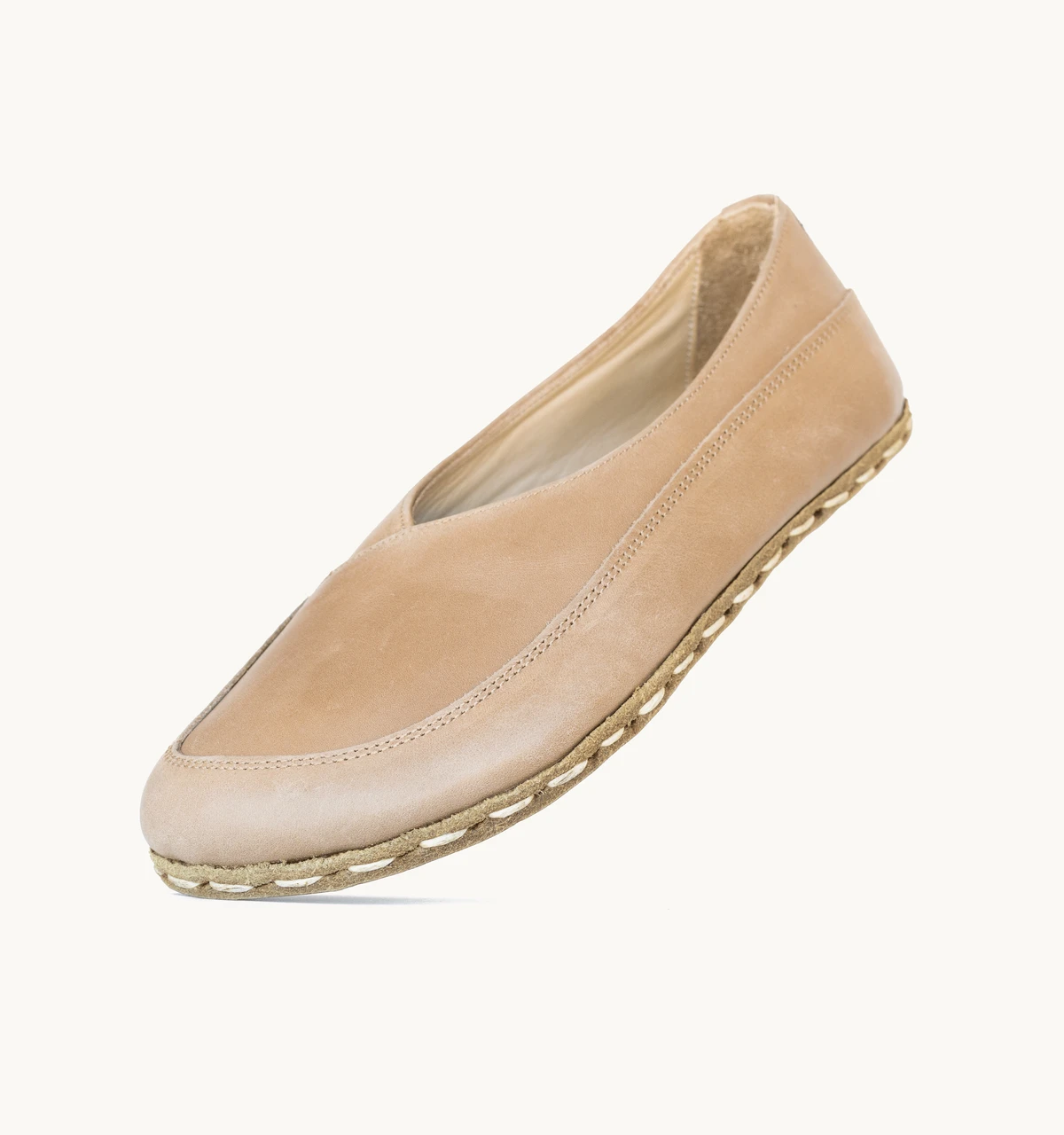 Women's Barefoot Leather Flat — Sand Crazy