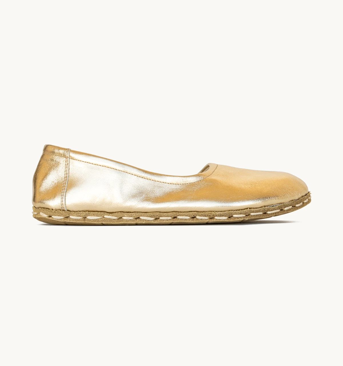 Women's Barefoot Leather Ballet Flat — Harvest Gold