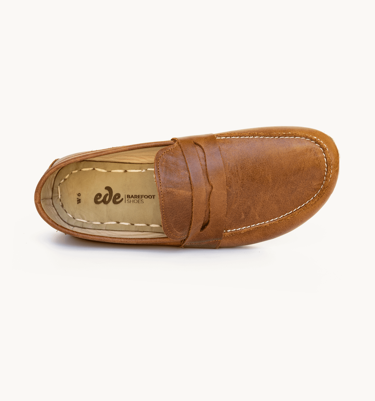 Men's Barefoot Leather Penny Loafer — Russet Antique