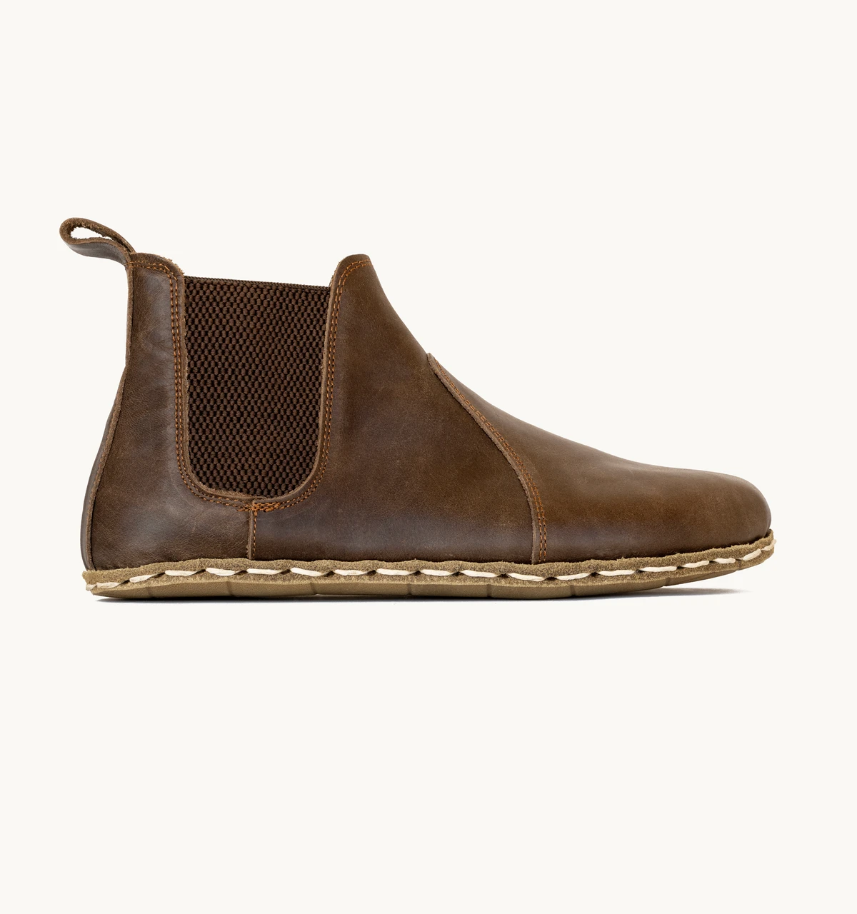Women's Barefoot Leather Chelsea Boot — Earth