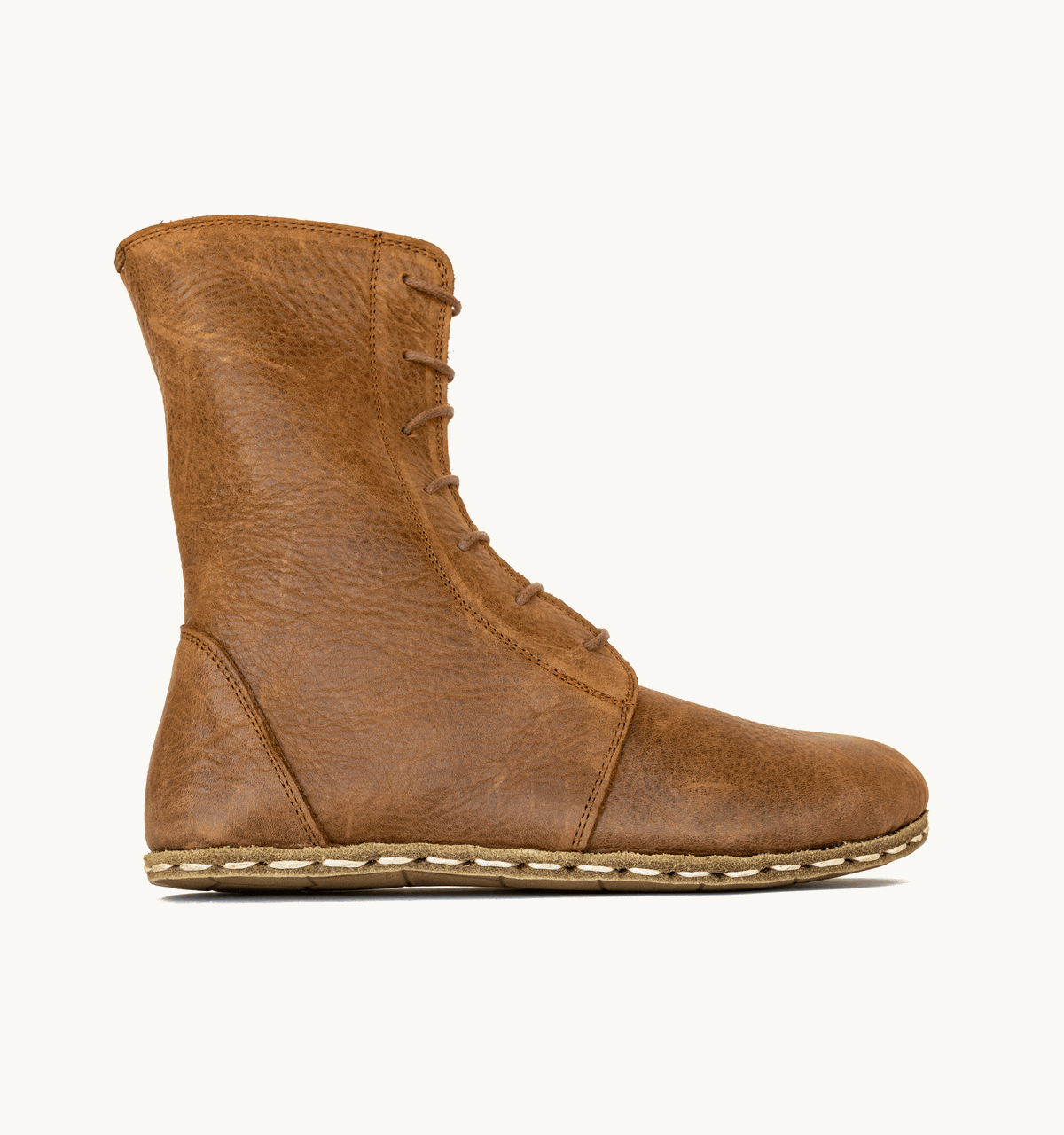 Men's Barefoot Leather Ankle Boot — Hickory