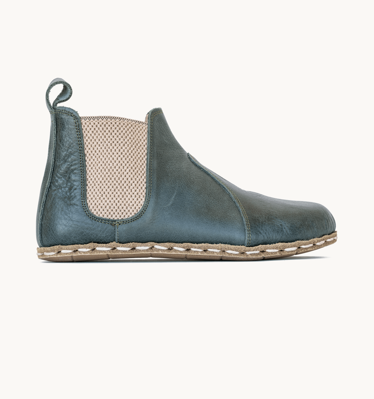 Men's Barefoot Leather Chelsea Boot — Evergreen