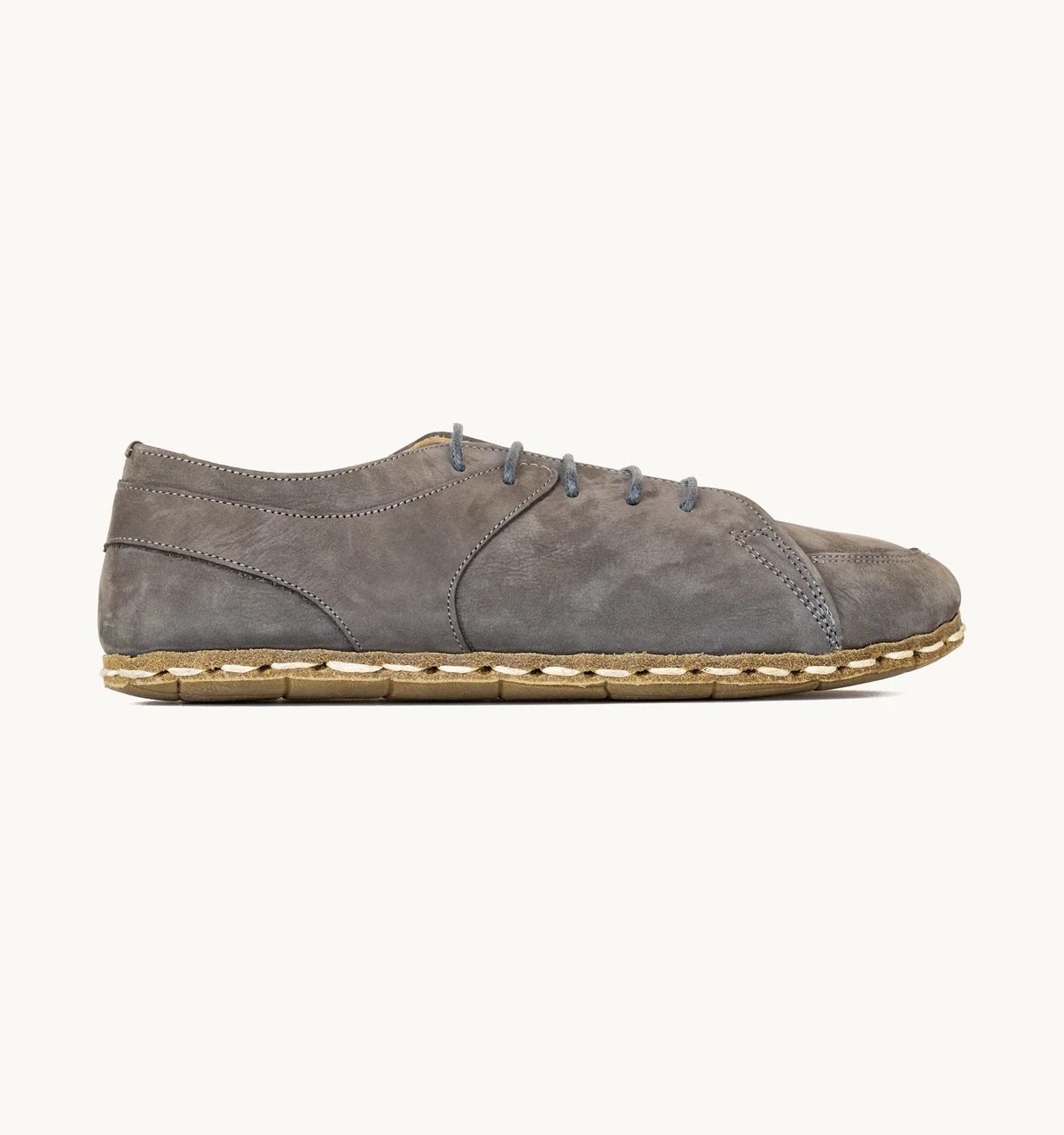 Women's Barefoot Leather Sneaker — Ashen